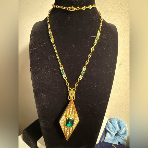 JBK (Jacqueline Bouvier Kennedy) Camrose & Kross Art Deco Necklace - Picture 1 of 5